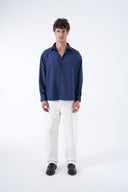 Çizgili Yıkama Efektli Gömlek