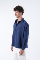 Çizgili Yıkama Efektli Gömlek