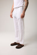 Comfort Fıt Keten Pantolon