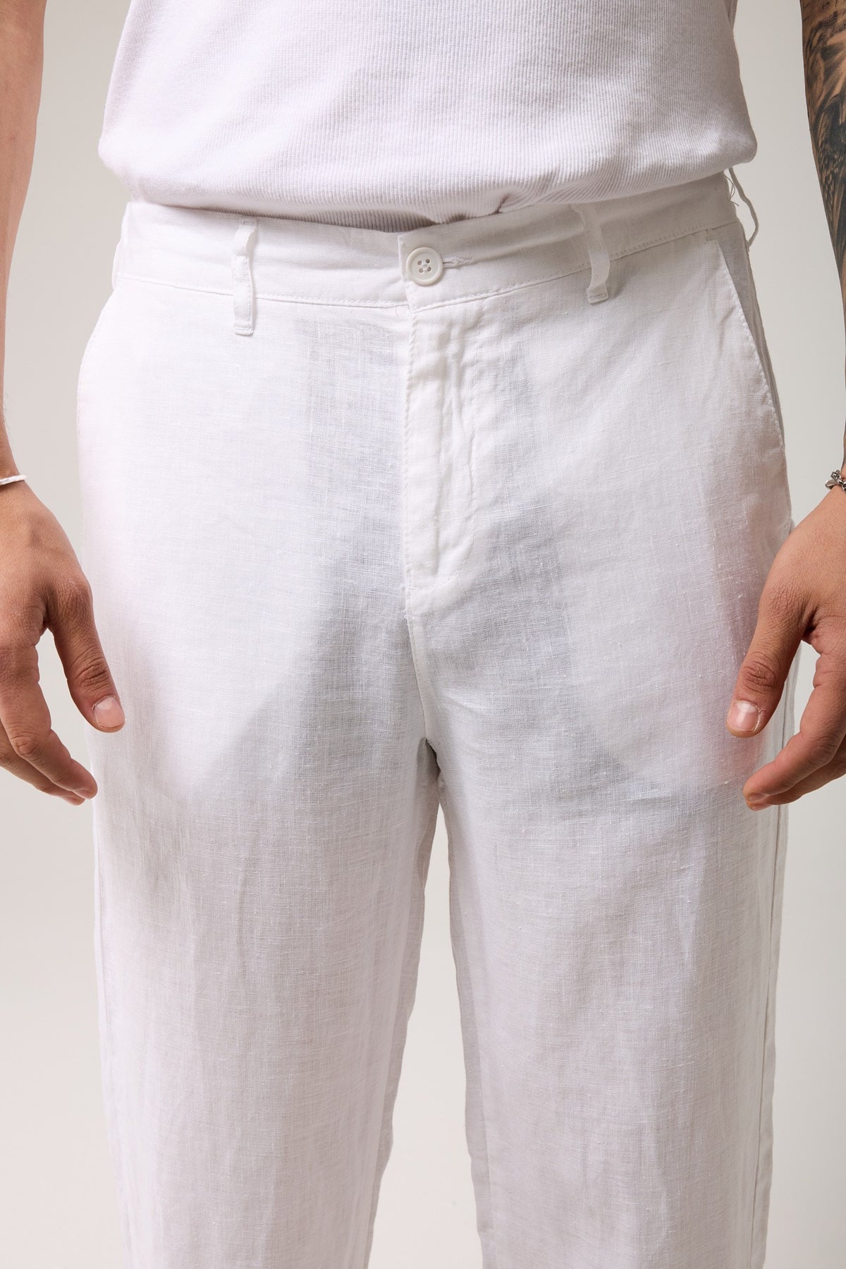 Comfort Fıt Keten Pantolon