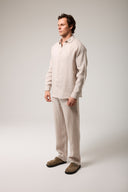 Comfort Fıt Keten Pantolon