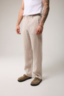 Comfort Fıt Keten Pantolon