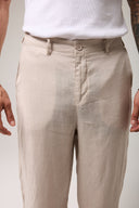 Comfort Fıt Keten Pantolon