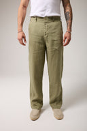 Comfort Fıt Keten Pantolon