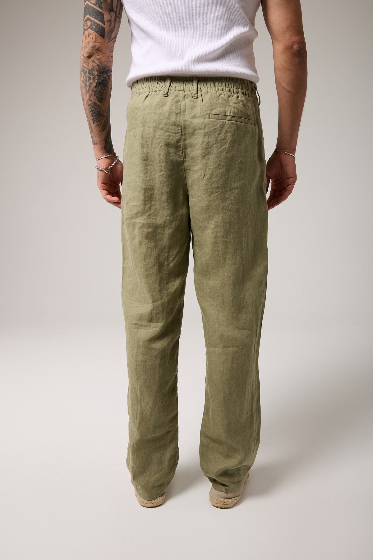 Comfort Fıt Keten Pantolon