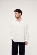 Dokulu Yıkamalı Gömlek