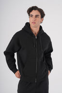 Fermuarlı Kapüşonlu Sweatshirt