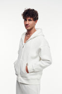 Fermuarlı Kapüşonlu Sweatshirt