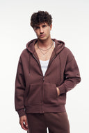 Fermuarlı Kapüşonlu Sweatshirt