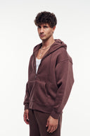 Fermuarlı Kapüşonlu Sweatshirt