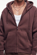 Fermuarlı Kapüşonlu Sweatshirt