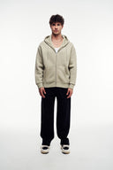 Fermuarlı Kapüşonlu Sweatshirt