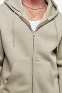 Fermuarlı Kapüşonlu Sweatshirt