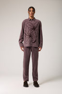 Flowers Flok Baskılı Gömlek