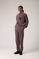 Flowers Flok Baskılı Gömlek