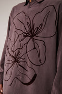 Flowers Flok Baskılı Takım