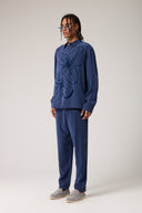 Flowers Flok Baskılı Gömlek