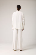 Flowers Flok Baskılı Gömlek