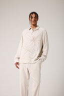 Flowers Flok Baskılı Gömlek