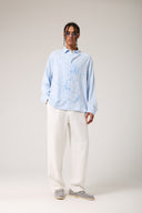 Flowers Flok Baskılı Gömlek