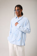 Flowers Flok Baskılı Gömlek