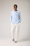 Flowers Flok Baskılı Gömlek