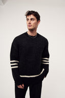 Game Over Baskılı Oversize Kazak