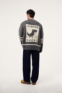 Game Over Baskılı Oversize Kazak