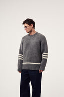 Game Over Baskılı Oversize Kazak