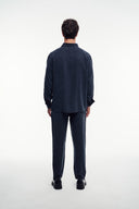 Geniş Paça Dokulu Pantolon