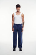 Geniş Paça Pileli Pantolon