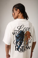 Grafik Baskılı Oversize T- shirt