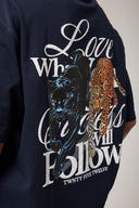 Grafik Baskılı Oversize T- shirt