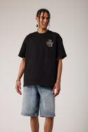 Grafik Baskılı Oversized T- shirt