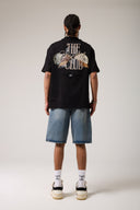 Grafik Baskılı Oversized T- shirt