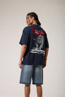 Jaguar Baskılı Oversized T- shirt