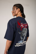 Jaguar Baskılı Oversized T- shirt