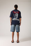 Jaguar Baskılı Oversized T- shirt