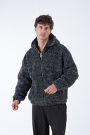 Kapüşonlu Oversize Teddy Mont