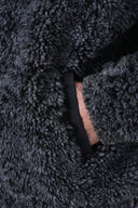 Kapüşonlu Oversize Teddy Mont