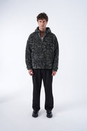 Kapüşonlu Oversize Teddy Mont