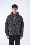 Kapüşonlu Oversize Teddy Mont