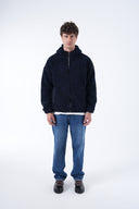 Kapüşonlu Oversize Teddy Mont