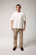 Keten Bel Bağlamalı Baggy Pantolon