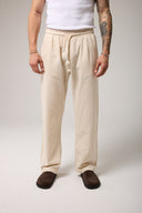 Keten Bel Bağlamalı Baggy Pantolon