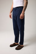 Keten Dokulu Regular Pantolon