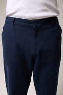 Keten Dokulu Regular Pantolon