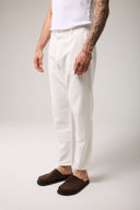 Keten Dokulu Regular Pantolon