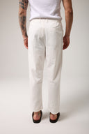 Keten Dokulu Regular Pantolon