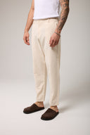 Keten Dokulu Regular Pantolon